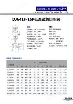 邯郸DJ661F-40P气动低温紧急切断阀，气动不锈钢低温紧急切断阀厂家